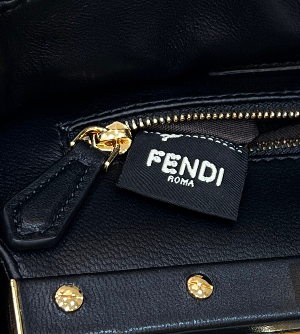 Fendi Peekaboo Mini Sheepskin Fur Bag