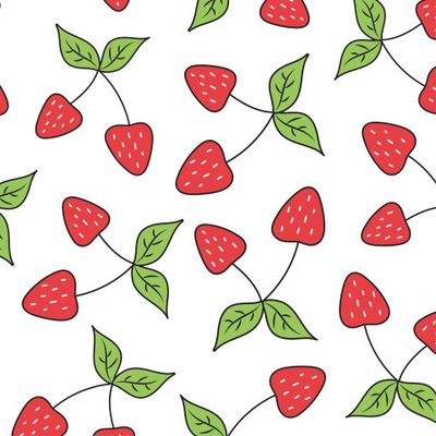 Летний узор с клубникой Strawberry Pattern