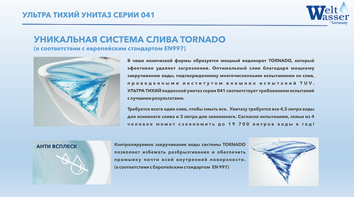 Унитаз WeltWasser Salzbach 041 MT-GR 10000008259 подвесной Серый матовый с сиденьем Микролифт