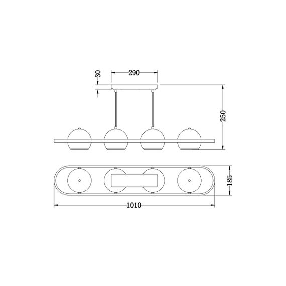 Потолочный светильник Vele Luce Helix VL5153L04