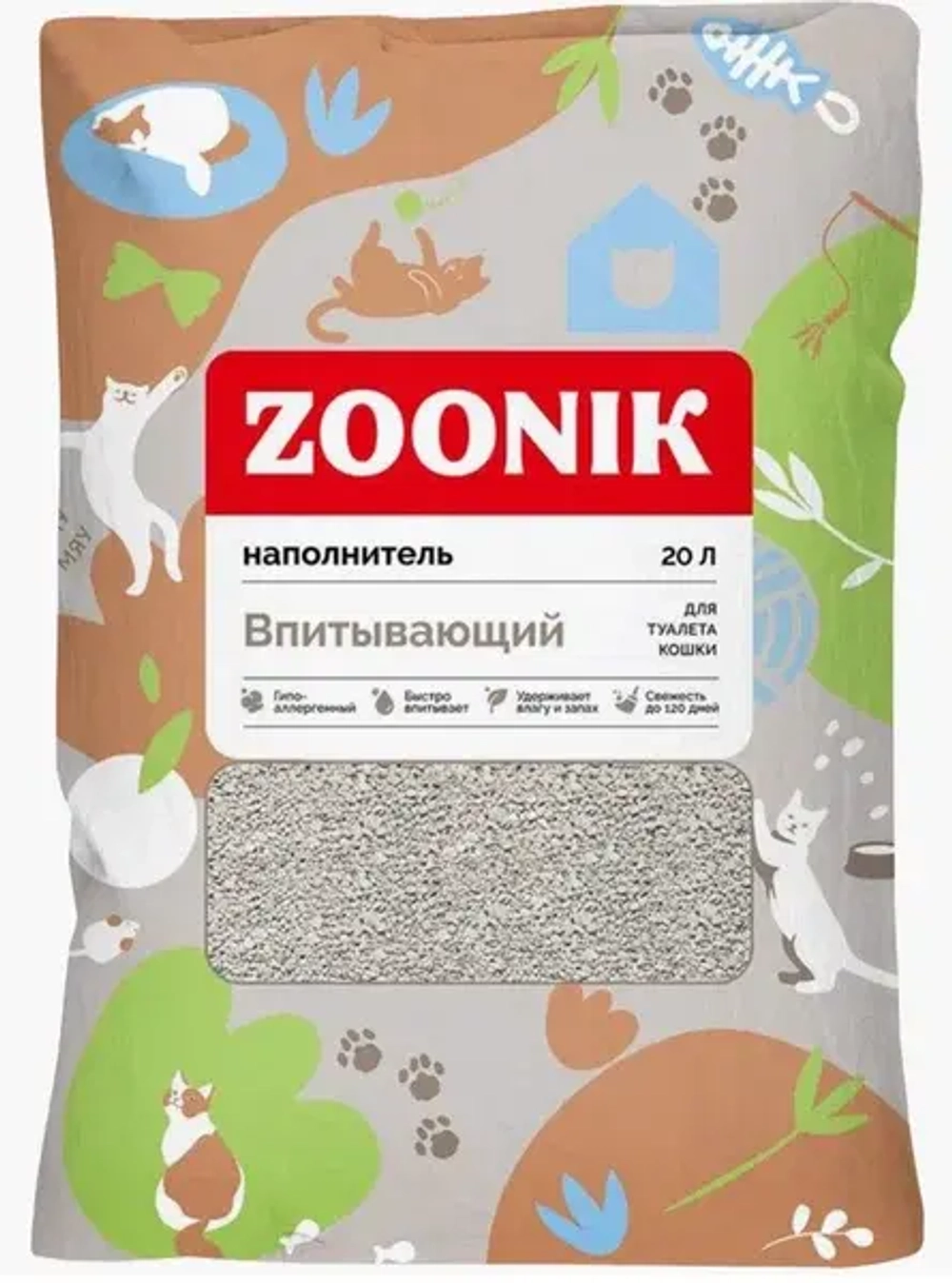 ZOONIK Наполнитель впитывающий, 20 л