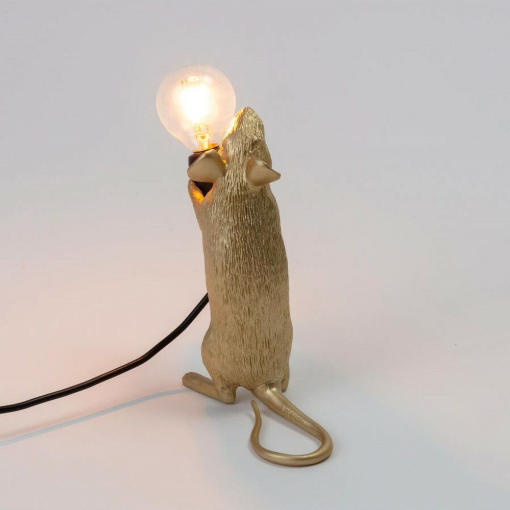 Настольная лампа Mouse Lamp Standing GOLD USB 15230