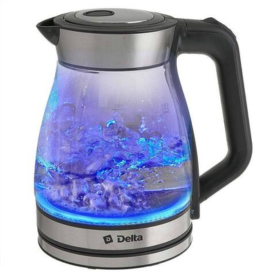 Чайник электрический 1500 Вт, 1,8 л DELTA DL-1124 черный