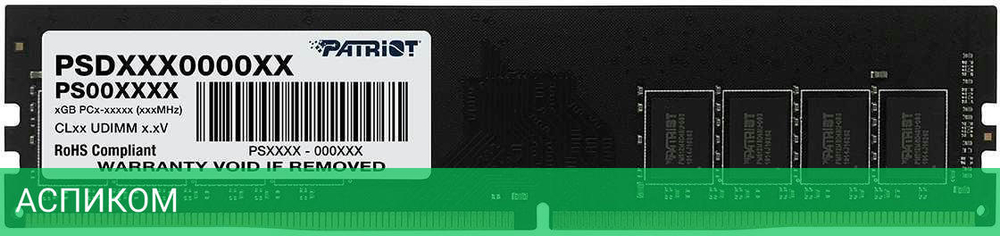 Оперативная память Patriot Signature 16Gb DDR4 (PSD416G32002)