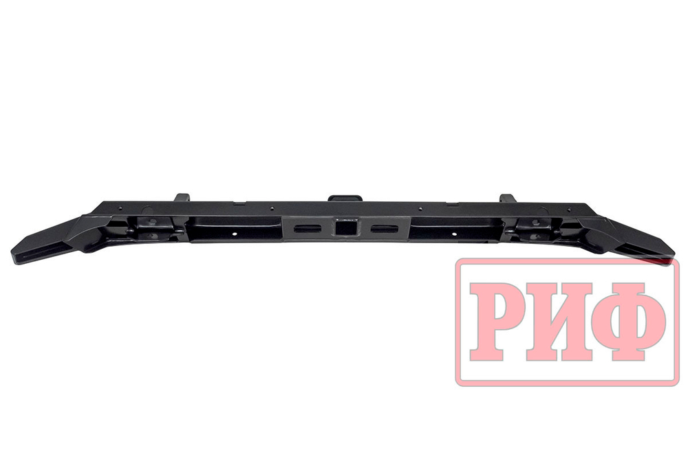 Бампер передний силовой/защита штатного бампера Renault Duster 2021+ с квадратом под фаркоп и защитой радиатора РИФ