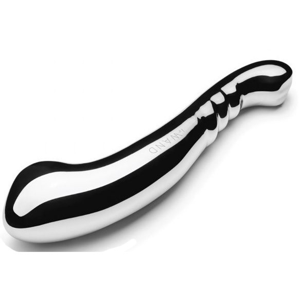 Серебристый утяжеленный фаллоимитатор 28,6см Le Wand Contour LW-026