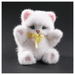 Мягкая игрушка из меха «Котенок Снежок»