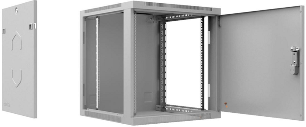 Шкаф настенный 19", 12U Cabeus SH-05F-12U60/45m-R