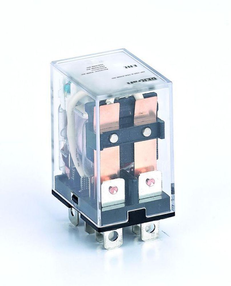 Реле промежуточное ПР-102 10А 110В AC 2 конт. с LED-индикацией DEKraft 23915DEK Реле промежуточное ПР-102 10А 110В AC 2 конт. с LED-индикацией DEKraft 23915DEK
