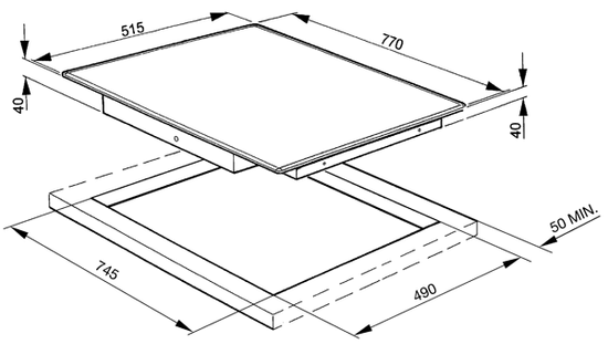 Электрическая варочная панель Smeg SE2773TC2