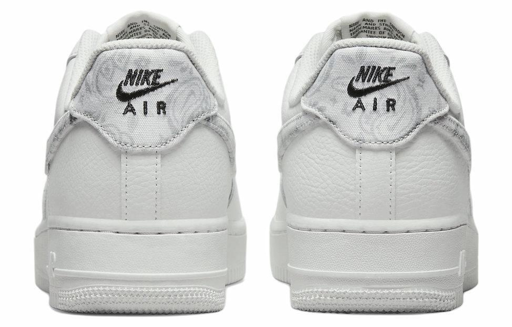 Кроссовки Nike Air Force 1 Low '07 Ess "White Paisley" (Женская размерная сетка)