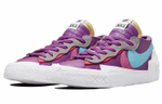 Кроссовки Kaws X Sacai X Nike Blazer Low Purple Dusk