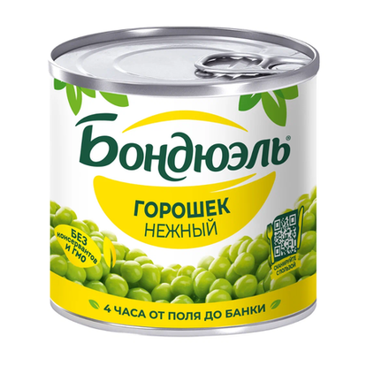 Горошек Нежный Bonduelle 425 мл