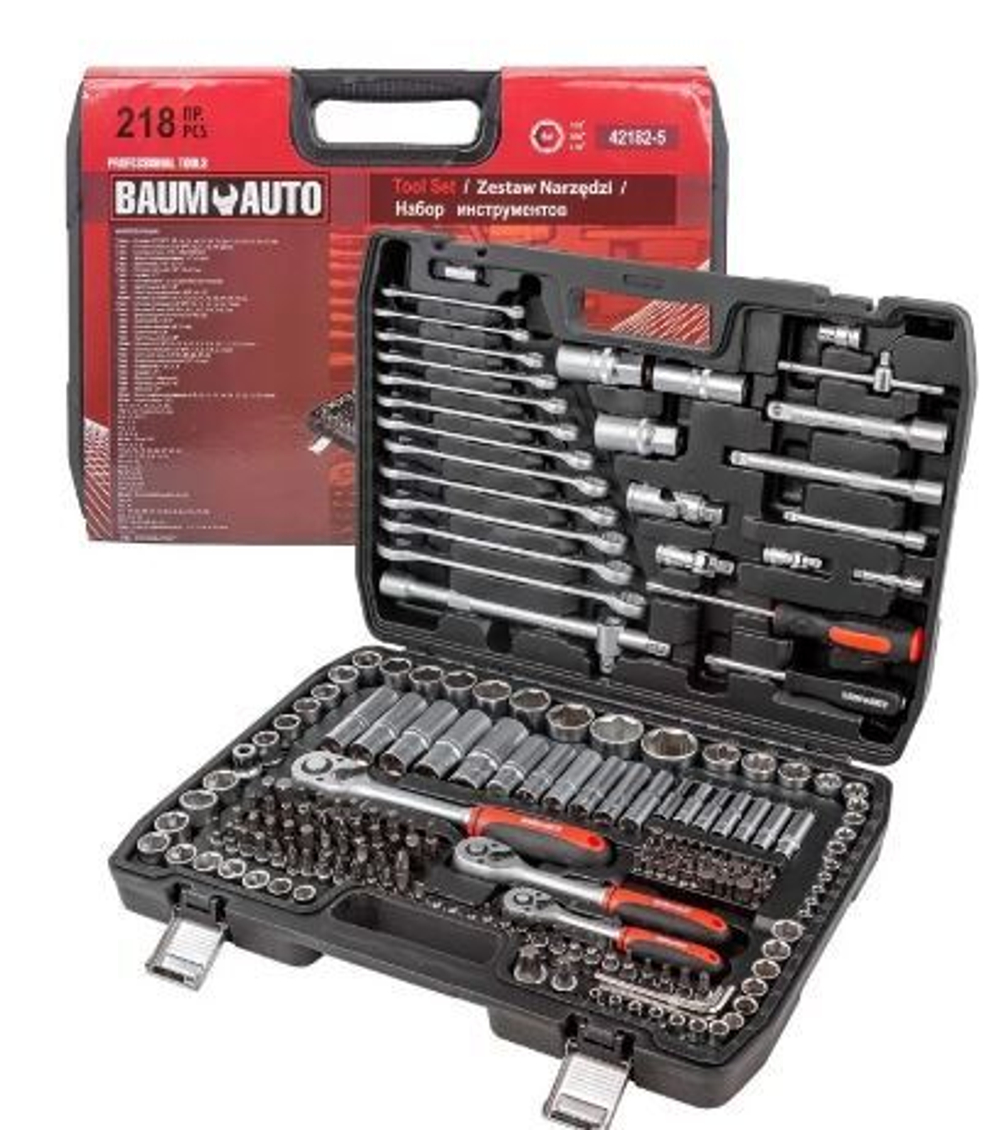 Набор инструмента 218пр Baum Auto 42182-5бм