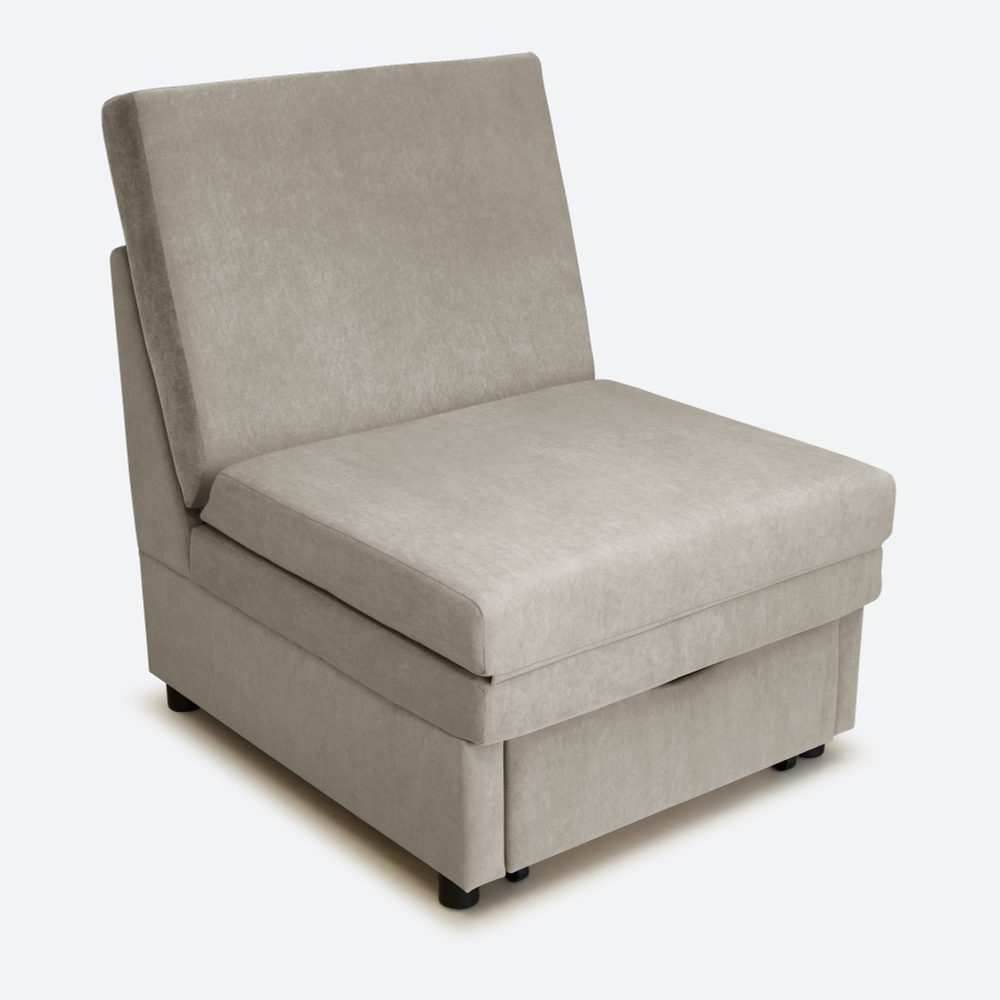Кресло-кровать "Экономик" 70 см, велюр Dream Beige