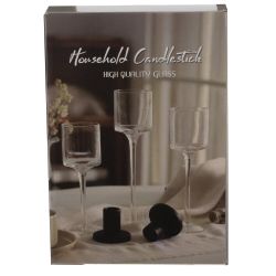 GAEM Набор из 3-х подсвечников, L23 W12 H32,5 см