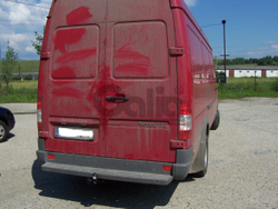 Оцинкованный фаркоп на Mercedes Sprinter Classic 2013- со ступенькой, Mercedes Sprinter 1995-2006, Volkswagen LT 1995-2006 со ступенькой (без электрики), Galia M035C