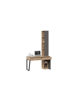 Стол письменный угловой Графит 58,2х120х217,1