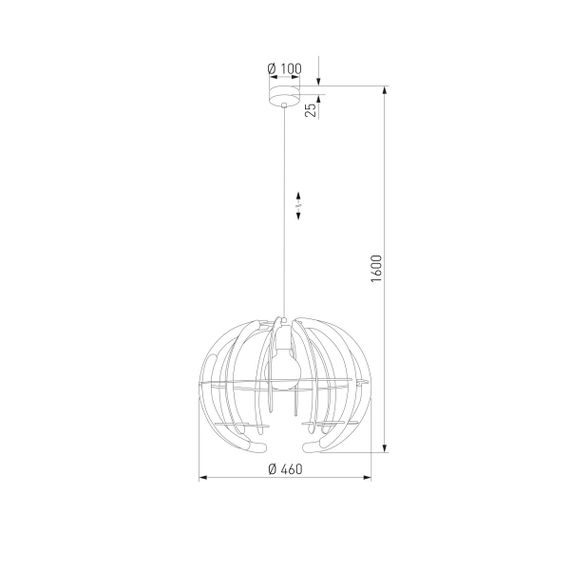 Подвесной светильник TK Lighting 6886 Venus