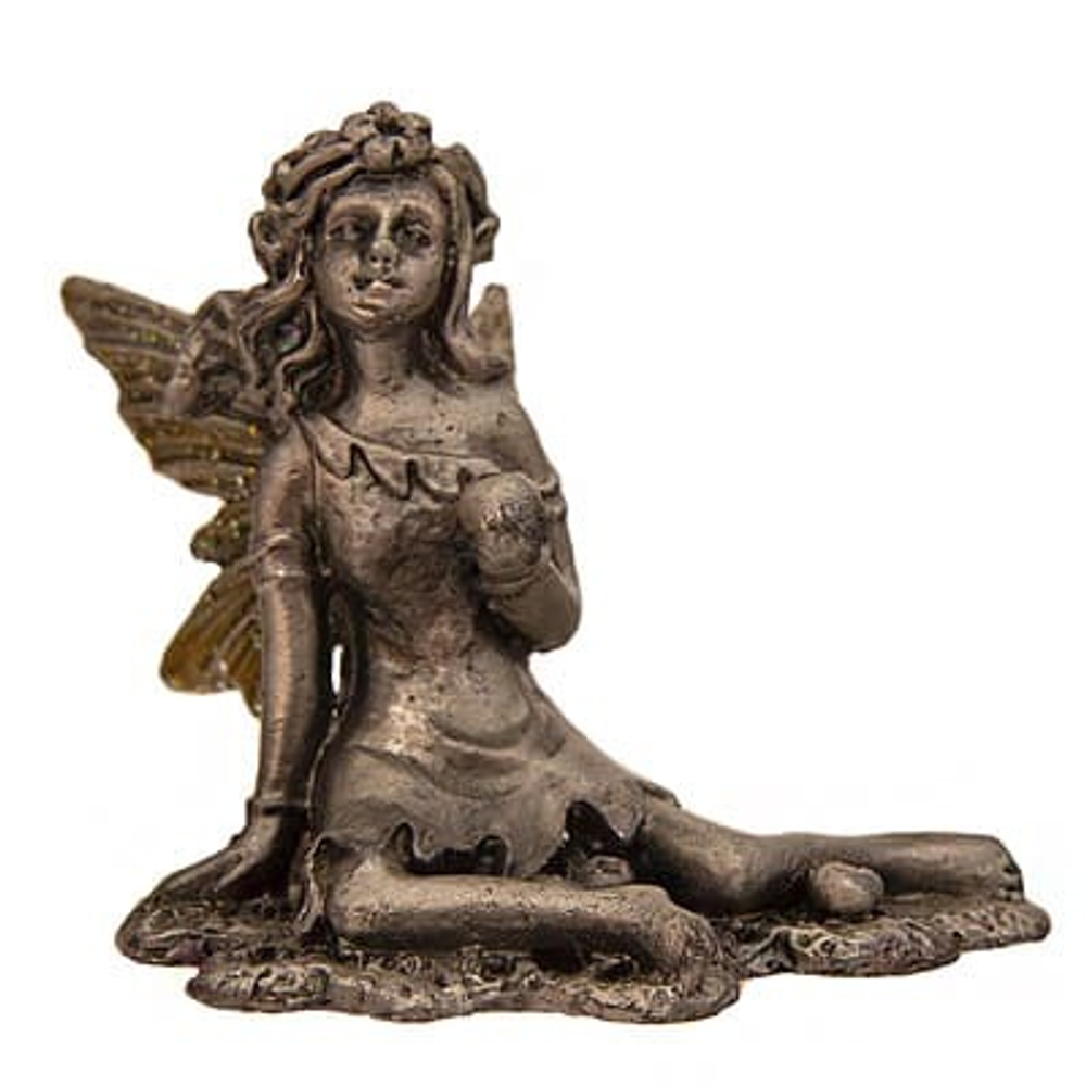 Металлическая статуэтка со стразами Фея 5 х 5 см,