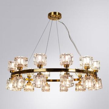 Люстра подвесная 7205/17 LM-24 латунь Alessandro Divinare