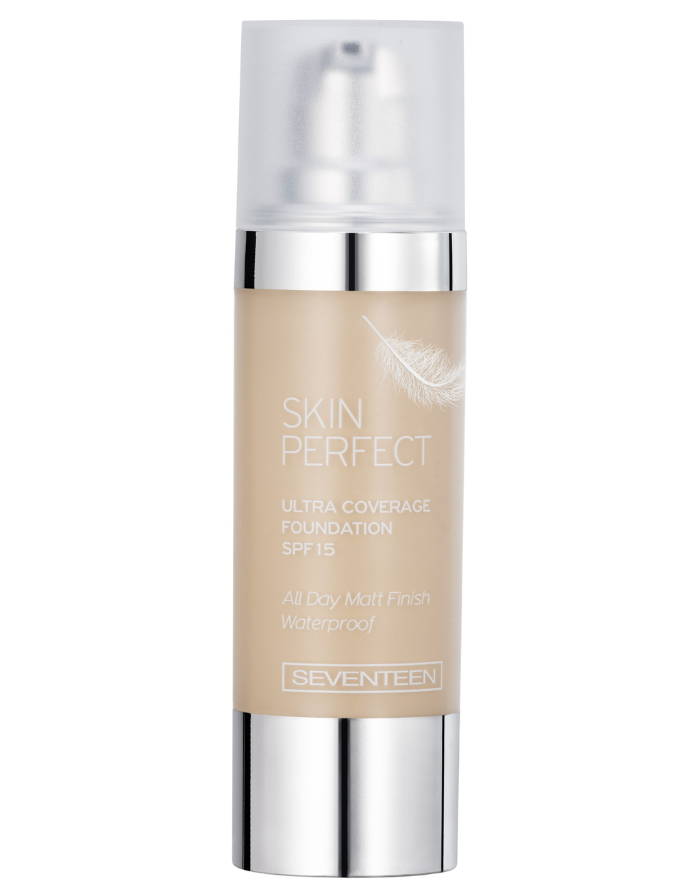 Seventeen Крем тональный Skin Perfect Ultra Coverage Foundation, SPF15, с матирующим эффектом, водостойкий, тон №00, 30 мл