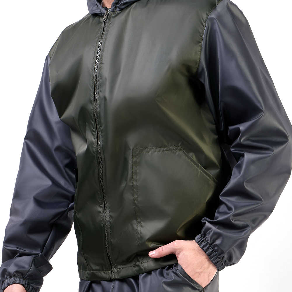 Костюм для активного отдыха Prival Ветровлагозащитный, мужской, чёрный + хаки