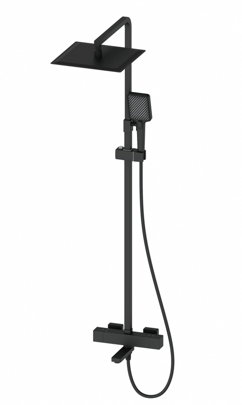 Душевая система с термостатом WONZON & WOGHAND, Черный матовый (WW-88739901-MB)