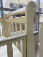 Кровать детская "Julia 11" автостенка, универсальный маятник (слоновая кость)