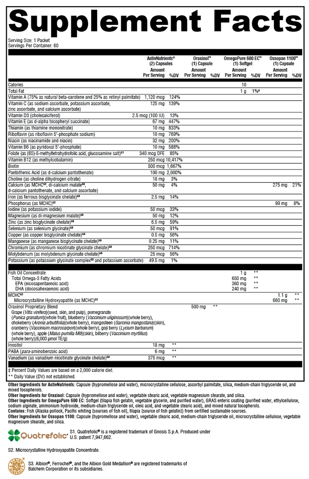 ActivEssentials™ for Women 60 Packets