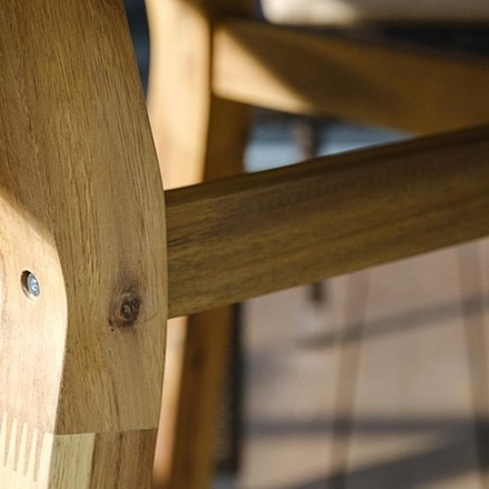 Обеденный комплект Joygarden МОДЕНА 180 см на 6 персон с креслами, бежевый