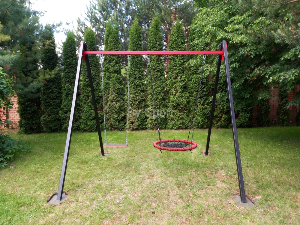 Монтаж уличных качелей Sv Sport