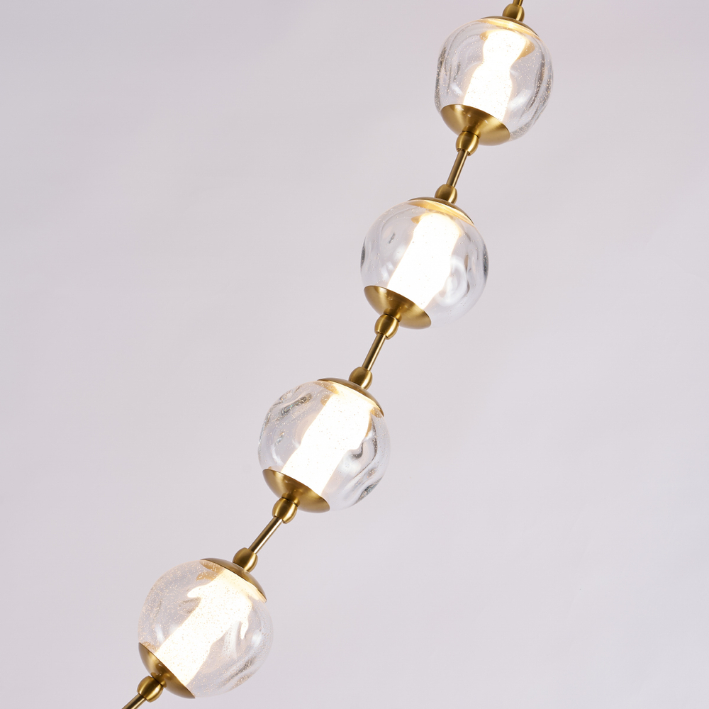 Подвесной светильник OD2437A-16 brass/clear