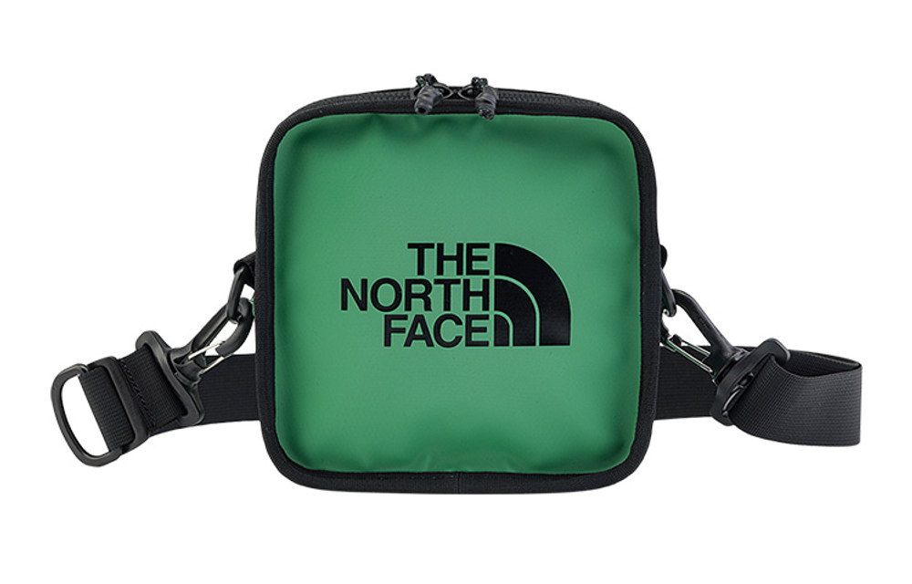 THE NORTH FACE 2.5L Small Square Bag One Shoulder Crossbody Outdoor Bag Polyester Green Unisex