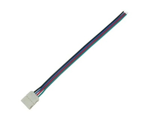 Соединительный кабель Ecola LED с одним 4-х конт. зажимным разъемом 10mm 15 см 1шт.