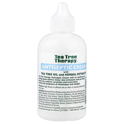 Tea Tree Therapy, крем-антисептический, с маслом чайного дерева и экстрактами трав, 118 мл (4 жидк. унции)