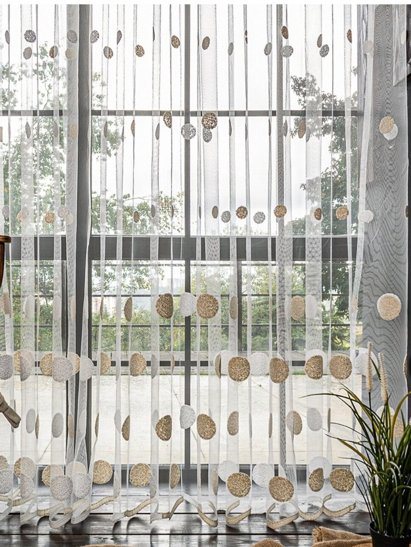 🫧Прозрачная тюль- сетка