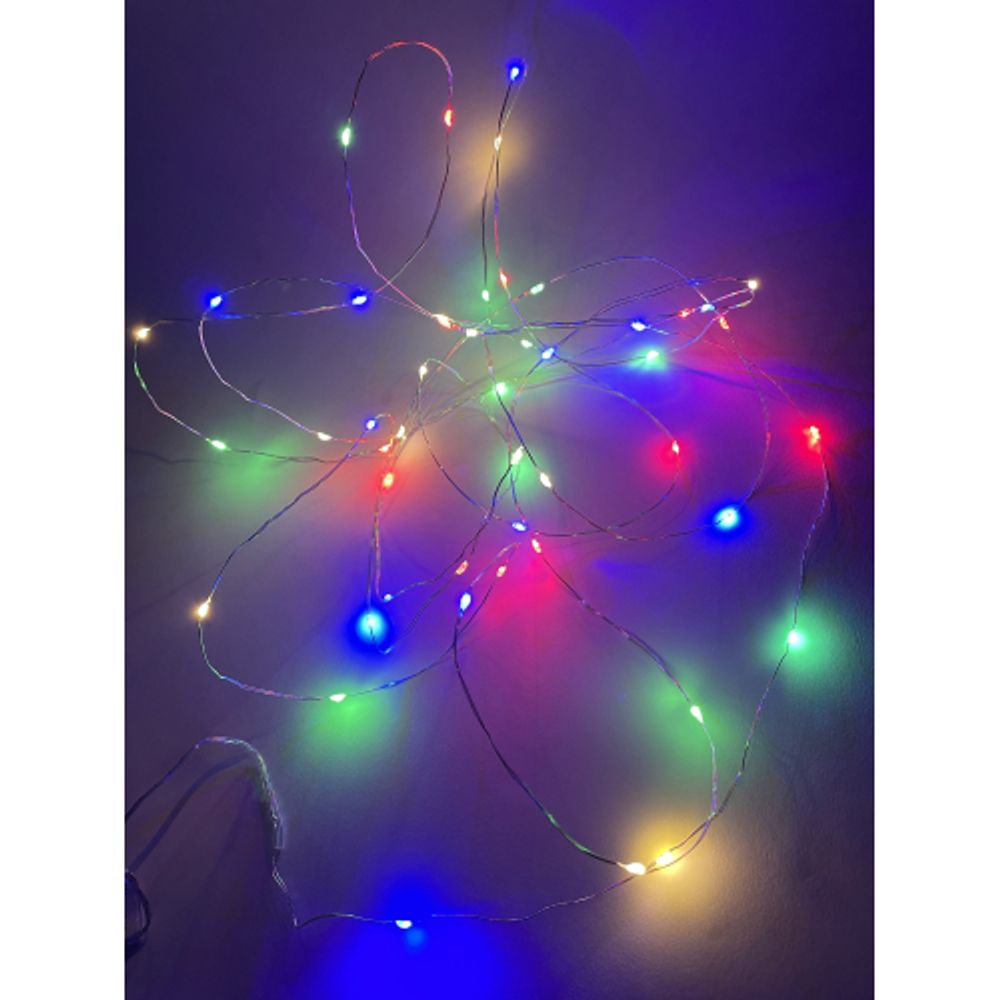 ENIN -5NM ЭРА Гирлянда LED Нить 5 м мультиколор, АА