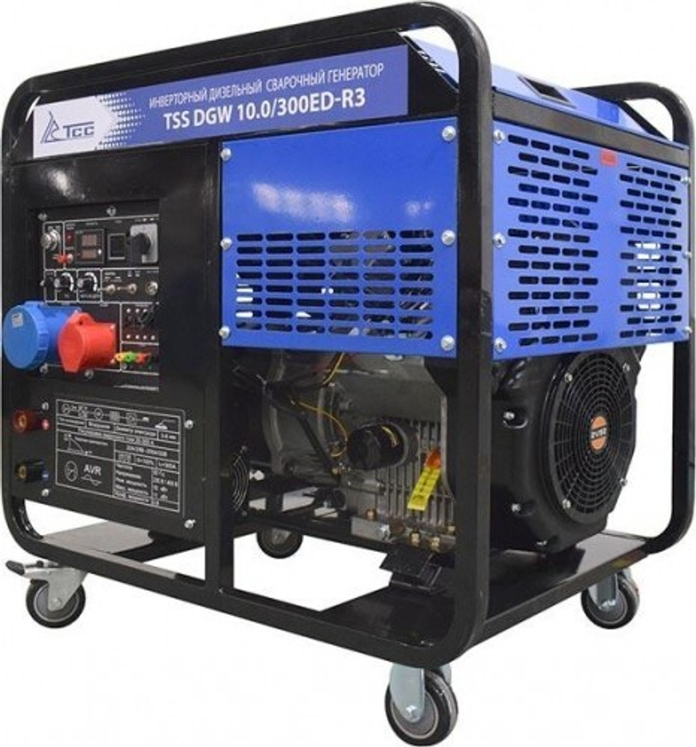 Сварочный генератор ТСС DGW 10.0/300ED-R3 инверторный дизельный 026498