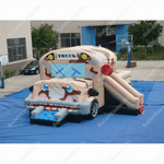 Коммерческий надувной батут "Военный автомобиль"