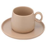 Набор из двух чайных пар бежевого цвета из коллекции essential, 250 мл