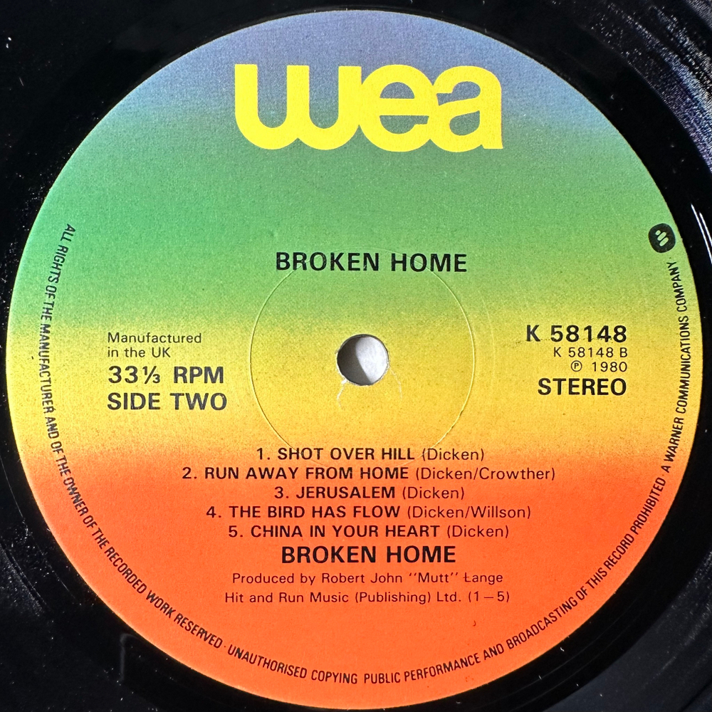 Broken Home – Broken Home (Англия 1980г.)