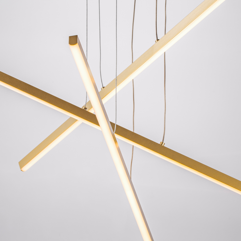 739132 Люстра PALLA 36W LED 1620LM ЗОЛОТО 3000K