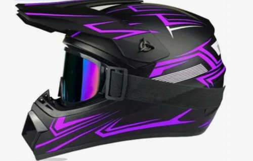 WTCX Мотошлем пурпурный L