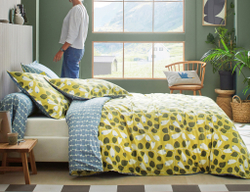 Постельное белье 1.5 спальное Blanc des Vosges Garden lime