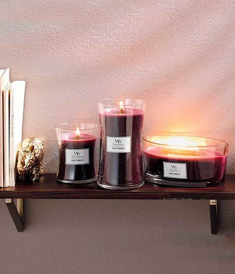 Белый тик, ароматическая свеча, WoodWick