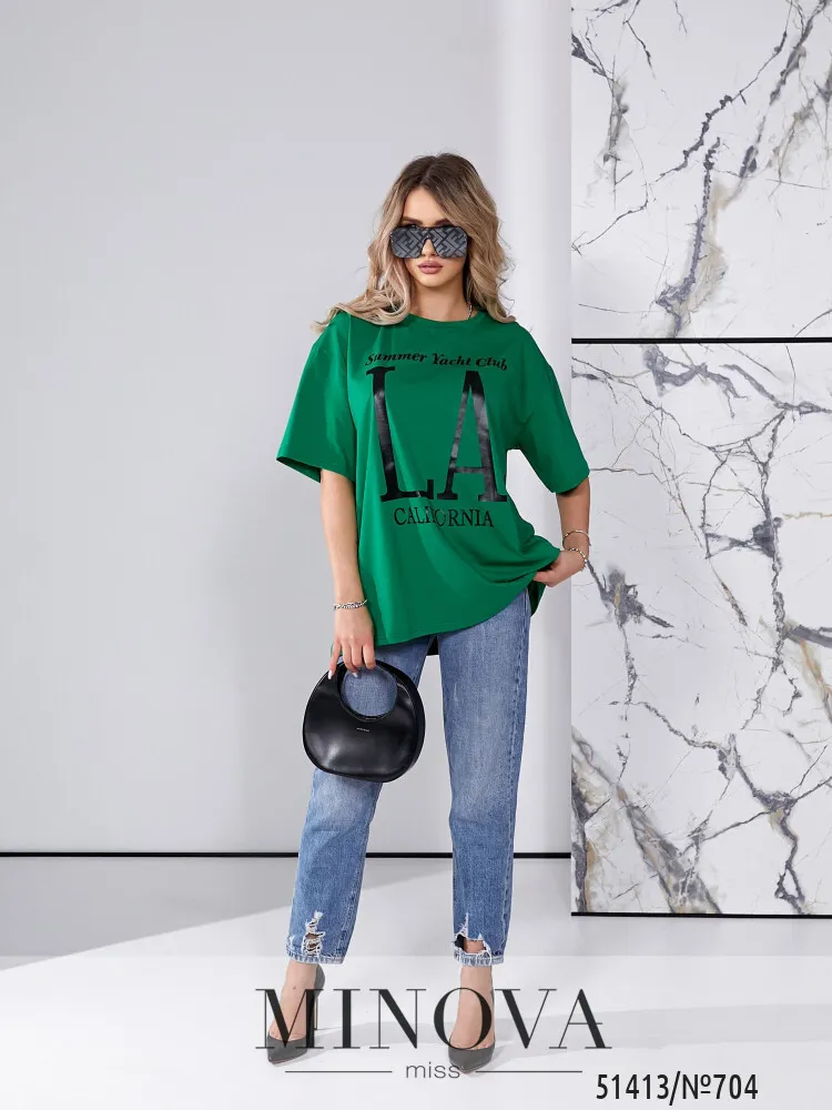 Футболка 704-зеленый Minova