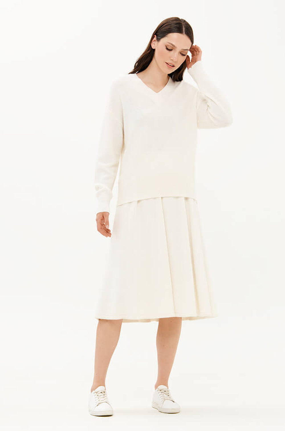 4914 Юбка женская (молочный)