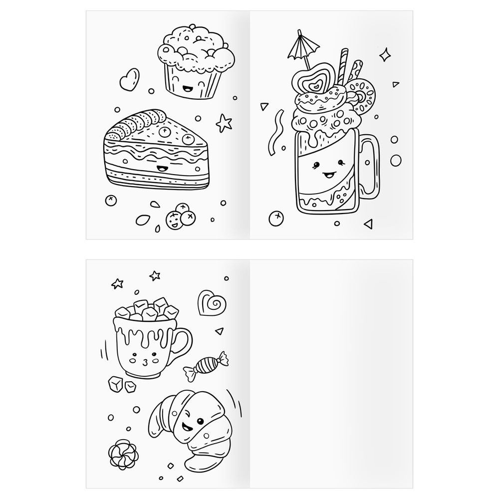 Раскраска А4 Вкусная раскраска Три совы, в ассортименте