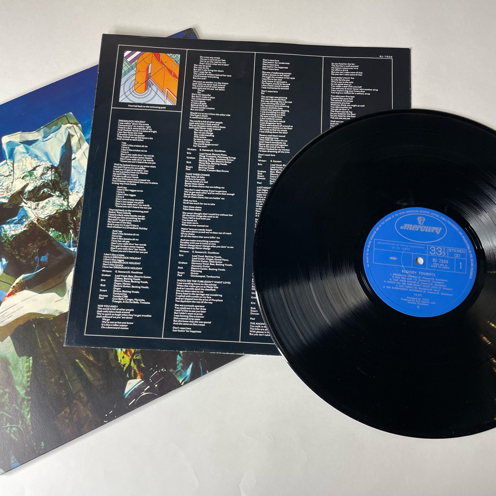 Винтажная виниловая пластинка LP 10cc Тэн Си Си Bloody Tourists (Япония 1978) (Без Оби)